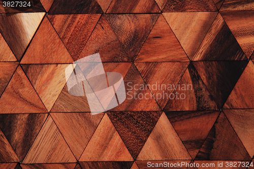 Image of wooden triangle background