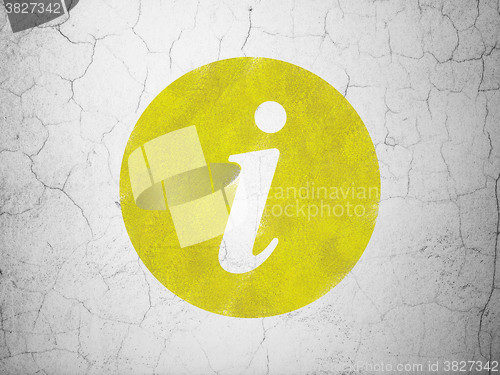 Image of Web design concept: Information on wall background