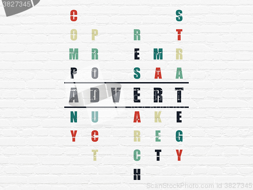 Image of Advertising concept: Advert in Crossword Puzzle