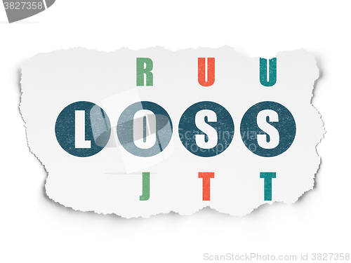 Image of Business concept: Loss in Crossword Puzzle