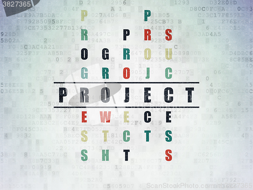 Image of Business concept: Project in Crossword Puzzle