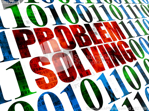 Image of Finance concept: Problem Solving on Digital background