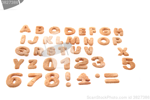 Image of ginger bread alphabet