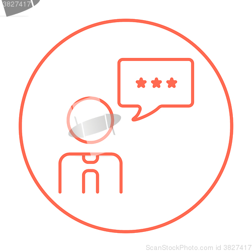 Image of Customer service line icon.