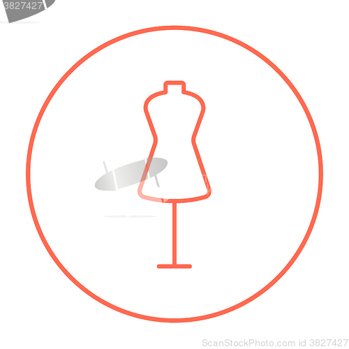 Image of Mannequin line icon.