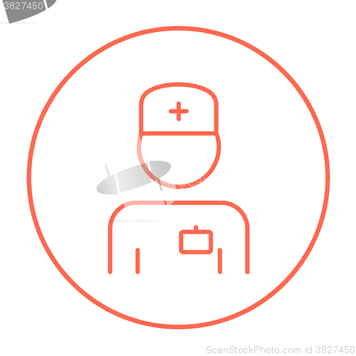 Image of Nurse line icon.