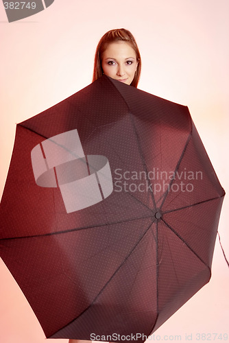 Image of woman with umbrella