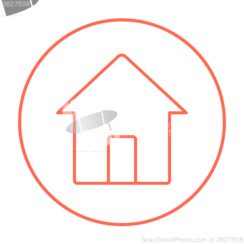 Image of House line icon.