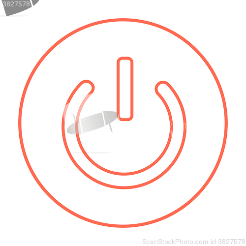 Image of Power button line icon.