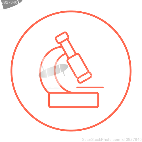 Image of Microscope line icon.