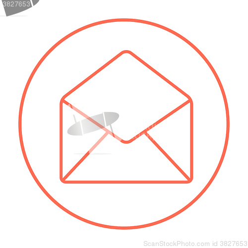 Image of Envelope line icon.