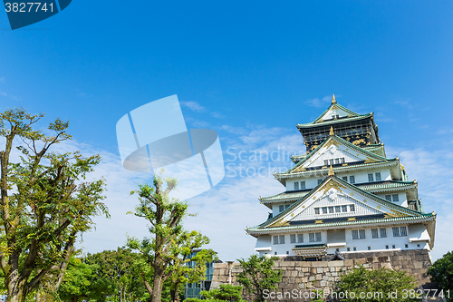 Image of Osaka castle in Japan