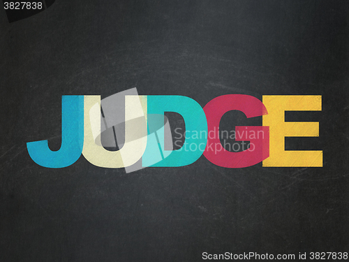 Image of Law concept: Judge on School Board background