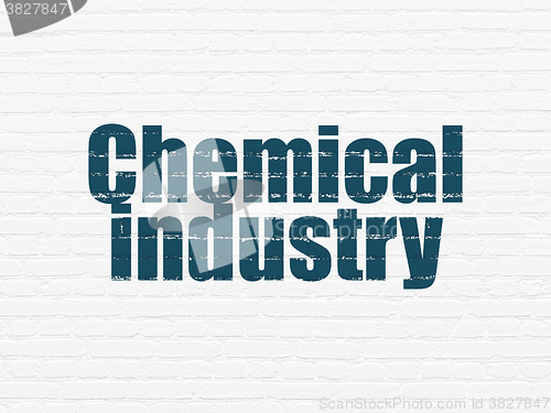 Image of Industry concept: Chemical Industry on wall background