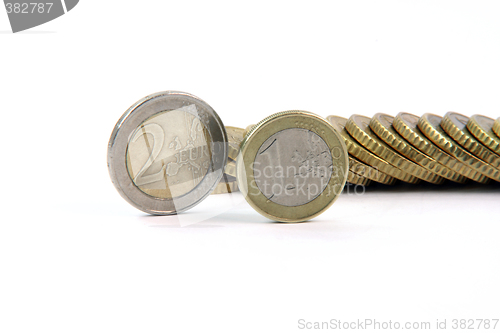 Image of one and two eurocoins