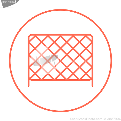 Image of Sports nets line icon.