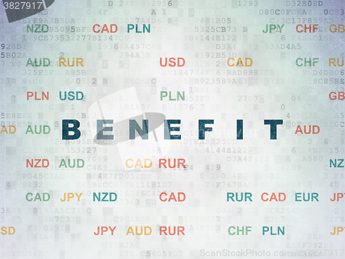 Image of Business concept: Benefit on Digital Paper background