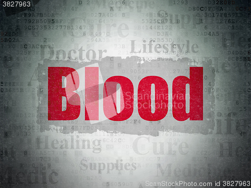 Image of Healthcare concept: Blood on Digital Paper background
