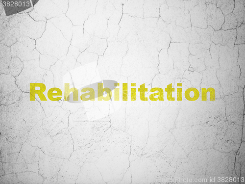 Image of Healthcare concept: Rehabilitation on wall background