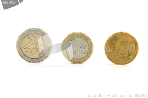 Image of three euro coins