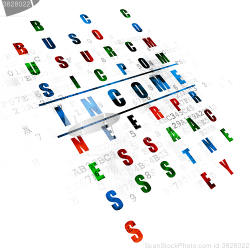 Image of Finance concept: Income in Crossword Puzzle