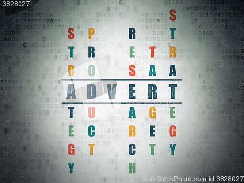 Image of Advertising concept: Advert in Crossword Puzzle