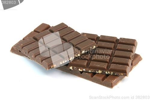 Image of two chocolates isolated