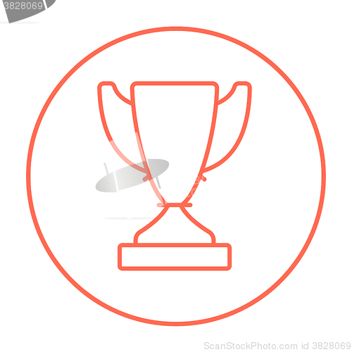 Image of Trophy line icon.