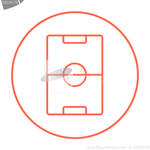 Image of Stadium layout line icon.