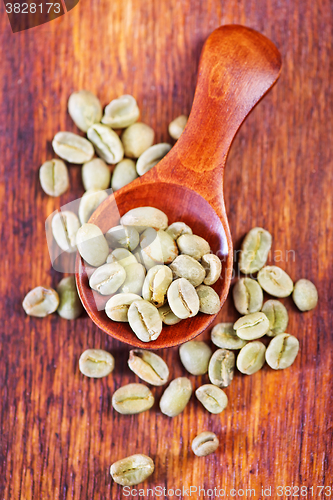 Image of green coffee beans