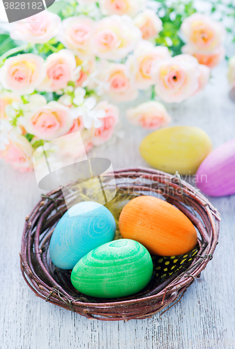 Image of decorative painted Easter eggs