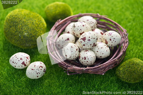 Image of decorative painted Easter eggs