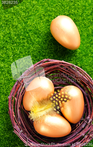 Image of decorative painted Easter eggs