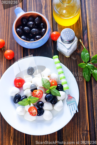 Image of mozzarella with tomato