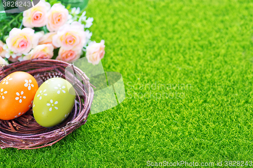 Image of easter eggs