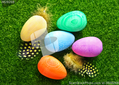 Image of decorative painted Easter eggs