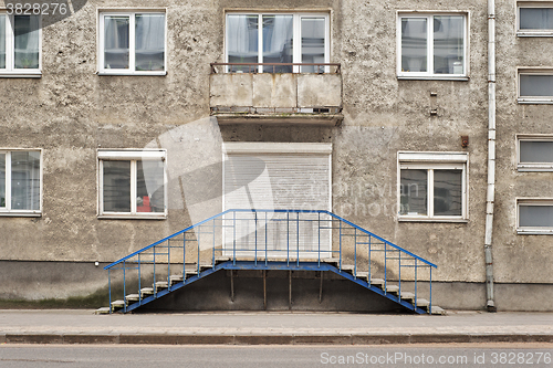 Image of Grunge weathered house  with some windows