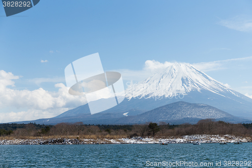 Image of Fujisan with Lake Shoji