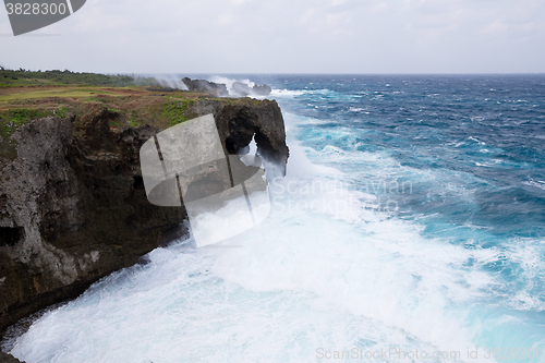 Image of Manzamo Cape in Okinawa, Japan