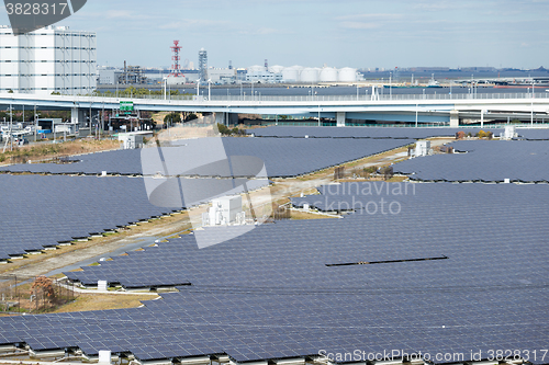 Image of Solar panel plant