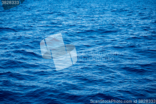 Image of Blue sea surface with waves