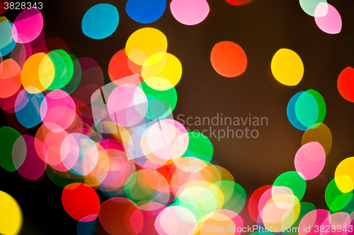 Image of Picture of beautiful bokeh lights for background