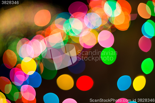 Image of Bokeh. Abstract blurred light background