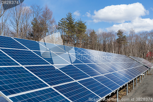 Image of Solar panel and sky