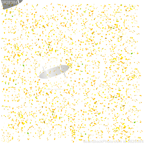 Image of Yellow Confetti Isolated