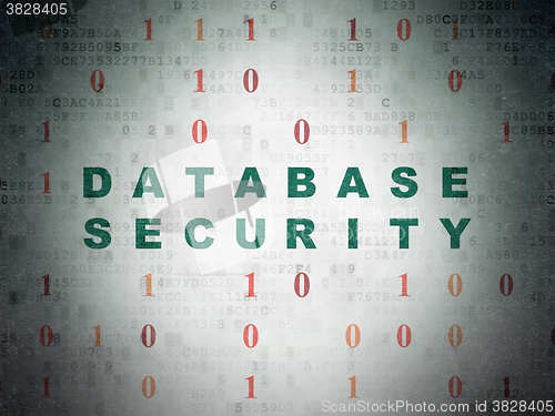 Image of Database concept: Database Security on Digital Paper background