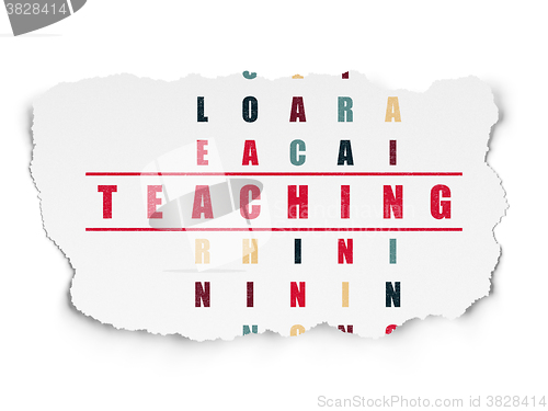 Image of Studying concept: Teaching in Crossword Puzzle