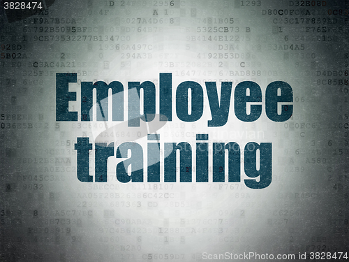 Image of Education concept: Employee Training on Digital Paper background