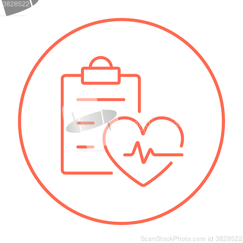 Image of Heartbeat record line icon.