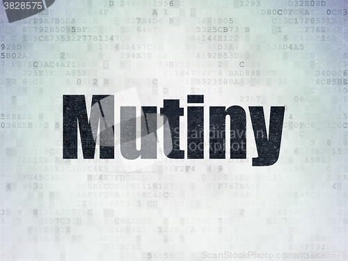 Image of Political concept: Mutiny on Digital Paper background